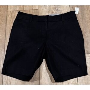 Black Tailored Shorts 7.5 Inseam Preppy Classic Golf Country Club 8P Talbots